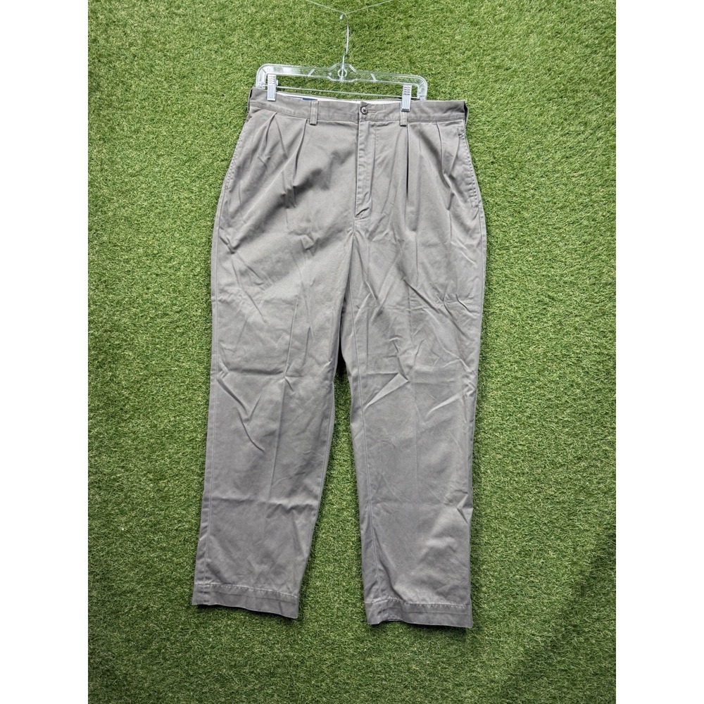 Polo Ralph Lauren Pants Mens 35x30 Beige Andrew Pleated Chino Straight Khakis